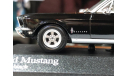 Коллекционная модель. Ford Mustang 1968 Black Minichamps, масштабная модель, 1:43, 1/43