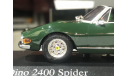 Коллекционная модель. FIAT Dino 2400 Spider 1972 Green. Minichamps, масштабная модель, 1:43, 1/43