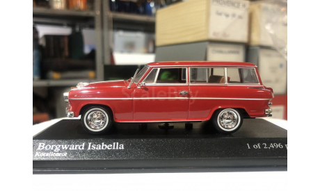 Коллекционная модель.Боргвард  BORGWARD - ISABELLA BREAK 1958 MINICHAMPS, масштабная модель, scale43