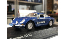 Коллекционная модель. Рено Renault Alpine A110 Gendarmerie 1971 Minichamps, масштабная модель, scale43