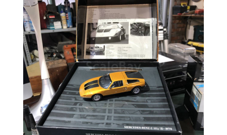 Коллекционная модель. MERCEDS BENZ C111/II  1970 GIFT BOX MINICHAMPS, масштабная модель, scale43, Mercedes-Benz