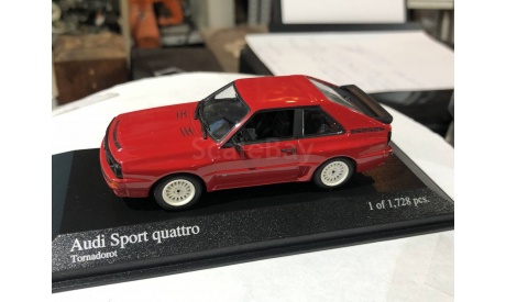 Коллекционная модель.   Audi Sport Quattro Tornado Red Minichamps, масштабная модель, 1:43, 1/43