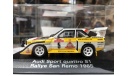 Коллекционная модель. Audi Sport Quattro S1 E2 HB Audi Sport winner Rallye Sanremo 1985, масштабная модель, Mininichamps & Spark, scale43