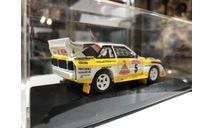 Коллекционная модель. Audi Sport Quattro S1 E2 HB Audi Sport winner Rallye Sanremo 1985, масштабная модель, Mininichamps & Spark, scale43