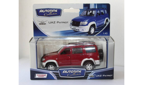 УАЗ-3163 Патриот (UAZ Patriot) _ красный металлик _ Autotime _ 1:43, масштабная модель, 1/43