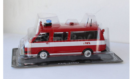 Автомобиль на Службе №12 - РАФ-2203 АШ Пожарный, журнальная серия Автомобиль на службе (DeAgostini), scale43
