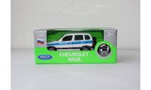 Chevrolet Niva милицыя Welly 1:60, масштабная модель, scale64