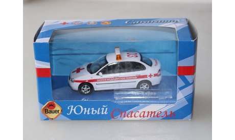 Ваз 1118 Калина. 03 Скорая помощь.  Cararama 1:43, масштабная модель, Bauer/Cararama/Hongwell, scale43