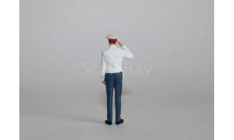 Фигурка в масштабе 1:43 Инспектор ГАИ в белой рубашке., фигурка, OPUS studio, scale43