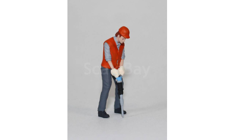 Фигурка 1:43 Рабочий с отбойником, фигурка, Opus studio, scale43