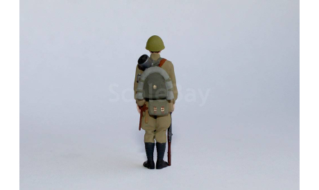 Фигурка в масштабе 1:43 Солдат РККА, фигурка, Каморка, scale43