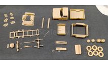 Ford F-350 Dually 1980 Масштаб 1:43, сборная модель автомобиля, Bezrodnoe 3D печать, scale43