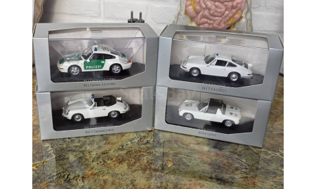 Porsche History Collection Police Car набор полицейских автомобилей, масштабная модель, Minichamps, scale43