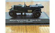 Bentley Sport 3.0 Litre #3 Winner Le-Mans 1927 S. Davis - J. Benjafield  IXO Models, масштабная модель, scale43