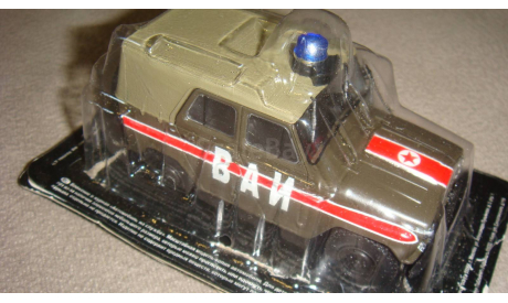 УАЗ 469 ВАИ, масштабная модель, Автомобиль на службе, журнал от Deagostini, scale43