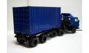 Камаз 5410 контейнеровоз, синий (Элекон), масштабная модель, 1:43, 1/43