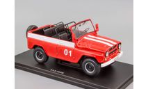 УАЗ-469Б пожарный (без тента) , Hachette Легендарные советские Автомобили №64, 1:24, масштабная модель, scale24