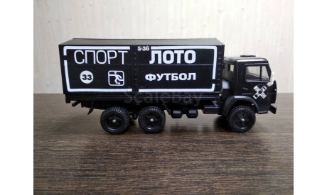 Камаз 5320 с тентом ’Спортлото’, конверсия, масштабная модель, Элекон, scale43