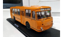 ЛиАЗ 677м оранжевый с запасным колесом (ClassicBus) лимит 250 штук (ЛиАЗ 677), масштабная модель, scale43