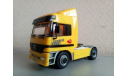 1/43 Dickie Toys Mercedes-Benz Actros желтый (Дики), масштабная модель, scale43