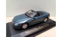 1/43 Yat Ming (Road Signature) Mercedes-Benz SL55 AMG синий, масштабная модель, scale43