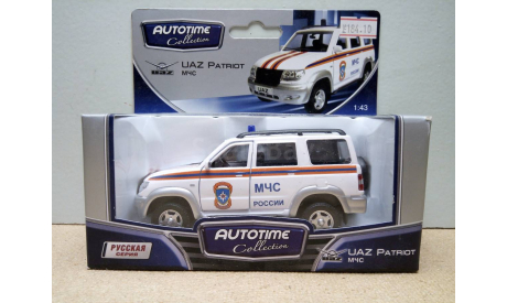 Автотайм УАЗ Патриот (UAZ Patriot) МЧС Autotime, масштабная модель, Autotime Collection, scale43