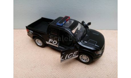 1/43? Kinsmart 1/46 Ford F-150 Raptor Police (Кинсмарт), масштабная модель, scale43