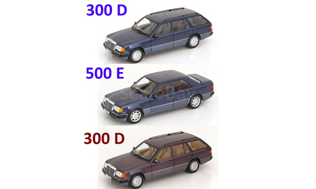 1/18 500E Mercedes W124 500 E синий - NOREV 1/18, масштабная модель, scale18, Mercedes-Benz