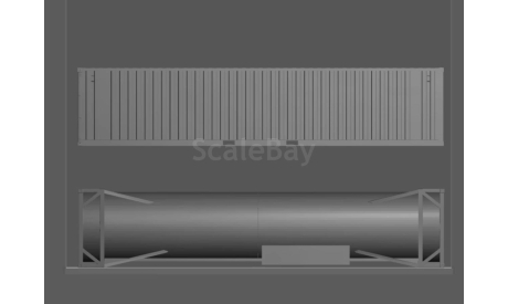 Танк - контейнер 40 футов  (кит под сборку и покраску)  - 1/43, запчасти для масштабных моделей, scale43