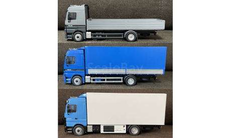 КИТ - кузов борт+тент для грузового автомобиля (3D-печать) 1/43, запчасти для масштабных моделей, Mercedes-Benz, еМ, scale43