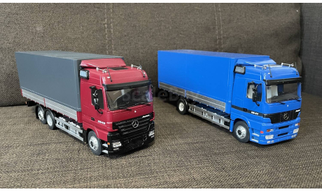 КИТ - кузов борт+тент для грузового автомобиля (3D-печать) 1/43, запчасти для масштабных моделей, Mercedes-Benz, еМ, scale43