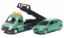 SALE!!! Renault Master эвакуатор + Ford Focus -  Bburago 1/43, масштабная модель, 1:43