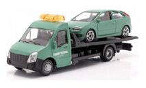 SALE!!! Renault Master эвакуатор + Ford Focus -  Bburago 1/43, масштабная модель, 1:43