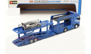 SALE!!! Volvo FH16 750 XXL (синий) автовоз + прицеп 1/43, масштабная модель, scale43, BBurago