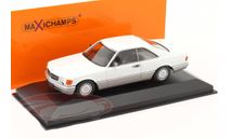 Mercedes 560 SEC (C126) белый Minichamps  1/43, масштабная модель, scale43, Mercedes-Benz