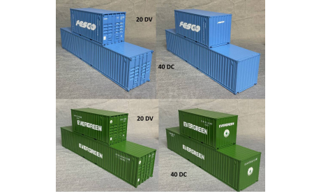 kit Контейнер 40 футов  стандартный (DRY VAN) - 1/43, запчасти для масштабных моделей, scale43