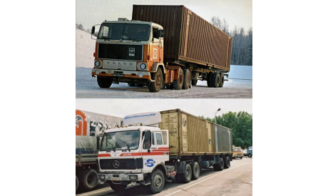 kit Полуприцеп (прицеп) контейнеровоз Trailor Совтрансавто, масштабная модель, scale43, IXO грузовики (серии TRU), Mercedes-Benz