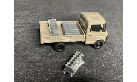 Груз в кузов БЛОК ЦИЛИНДРОВ R6, запчасти для масштабных моделей, Hand Made 3D, scale43