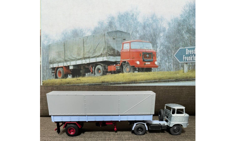 kit Полуприцеп (прицеп) HLS-100 (ГДР) для IFA W50 - 1/43, масштабная модель, scale43, еМ