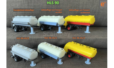 kit Полуприцеп (прицеп) HLS 90 (ГДР) для IFA W50 - 1/43, масштабная модель, еМ, scale43