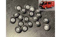 КОЛЁСА в сборе для Mercedes MB 100 (к-т 4шт) - IXO 1/43, масштабная модель, scale43, IXO грузовики (серии TRU), Mercedes-Benz