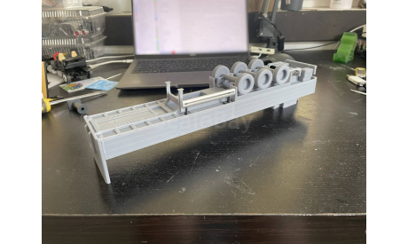 КИТ - полуприцеп бортовой (прицеп) SCHMITZ - 1/43, масштабная модель, scale43, еМ, Volvo