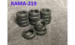 КАМА-219 резина шина покрышка колесо диск  -  1/43
