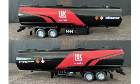 SALE!!! Полуприцеп (прицеп) цистерна бочка чёрная  (две оси)  -  IXO/Altaya 1/43, масштабная модель, 1:43, IXO грузовики (серии TRU)
