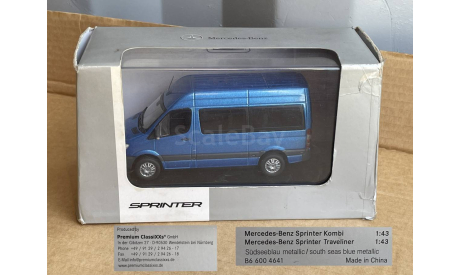 Mercedes Sprinter (синий микроавтобус) - Pr.ClassiXXs  1/43, масштабная модель, TemaToys, Mercedes-Benz, scale43