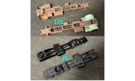 рама от грузового автомобиля (2 оси)  - IXO 1/43, запчасти для масштабных моделей, Mercedes-Benz, scale43