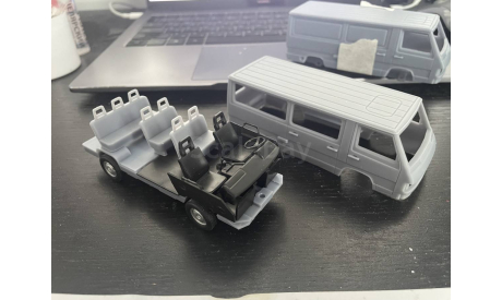 SALE!!! Mercedes MB100 long -  IXO+конверсия  1/43, масштабная модель, IXO Road (серии MOC, CLC), Mercedes-Benz, scale43