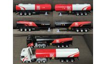 Полуприцеп цистерна (прицеп бочка) LUKOIL (3 оси)  УЛУЧШЕННАЯ- 1/43, масштабная модель, IXO Road (серии MOC, CLC), Mercedes-Benz, scale43
