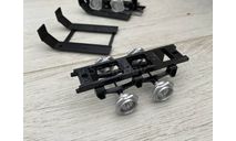 тележка на прицеп / полуприцеп 2 оси рессоры - IXO - 1/43, запчасти для масштабных моделей, Mercedes-Benz, scale43