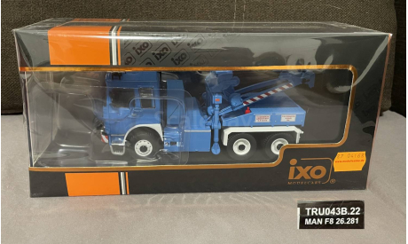 Man F8 Truck 1982 Abschleppwagen (эвакуатор голубой)  -  IXO, масштабная модель, scale43, IXO Road (серии MOC, CLC)